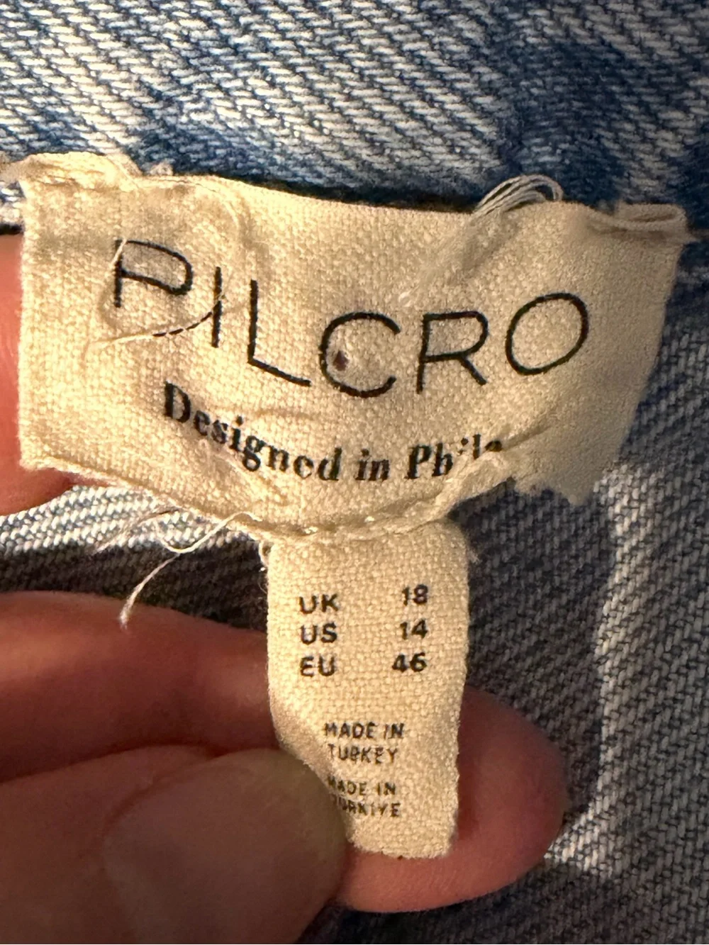 Pilcro Madi Front-Slit Denim Maxi Skirt - Size 14 - Picture 9 of 9